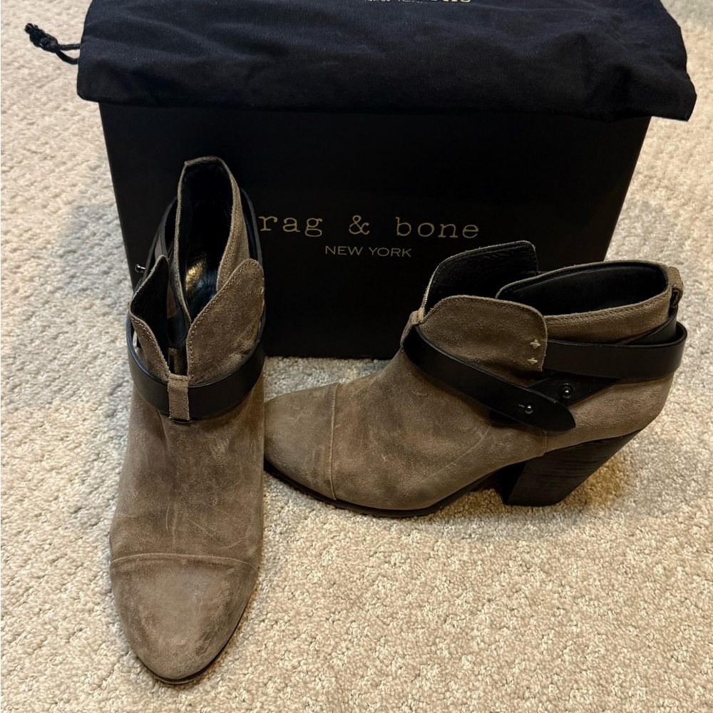 Rag & Bone Women's Suede Ankle Boots - Taupe
